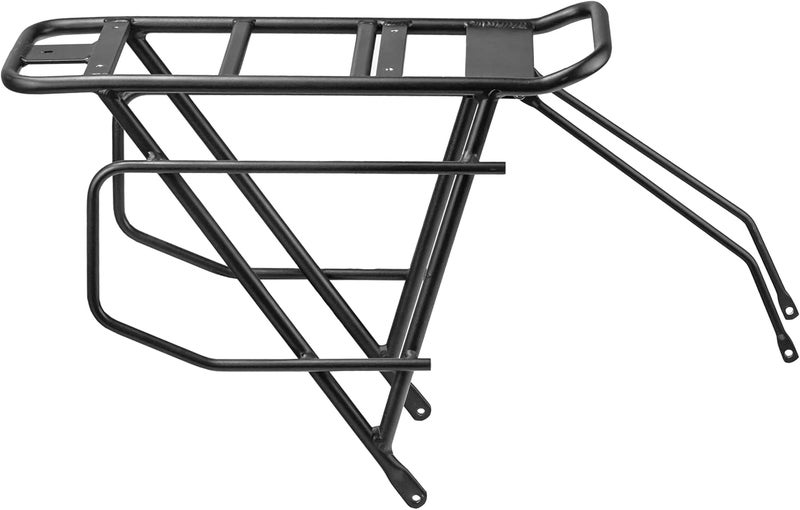 Rambo Bikes Aluminum Bike Rack - Heavy-Duty, Extra-Large Rear Bike Rack for Fat Tire Bikes - 40lbs Maximum Capacity, Lightweight 6061 Aluminum Alloy Frame - Easy to Install on Electric Bikes - Image 1